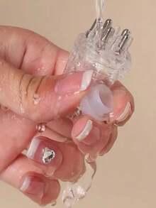 Mini Hair Oil Applicator With Massager - Clear - View 6