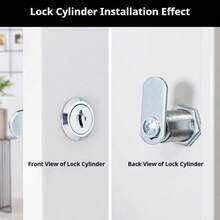 1pc Cam Lock With Key Tube, Suitable For Metal Cabinets, Employee Lockers And Office Desk Drawers - Sturdy Iron Construction, Non-Electric