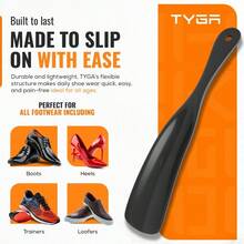 PP Material Shoe Horn - Convenient Shoe Pulling Tool, Suitable For Elderly/Pregnant Women/Children, Hygienic And Durable Shoe Accessory