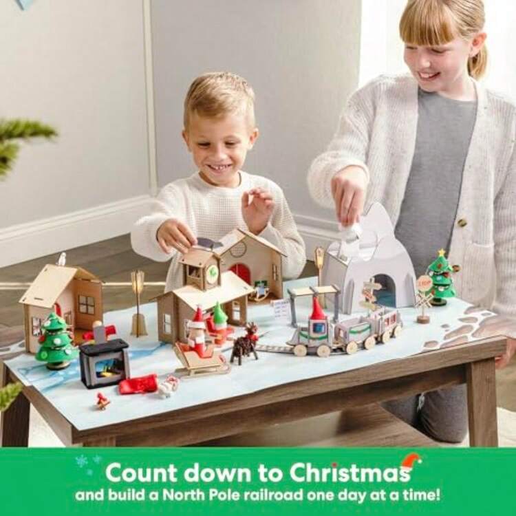 GYJ KiwiCo Santas Railroad Train Advent Calendar For 5  Countdown To
