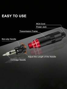 SUANGL Wireless Tattoo Gun Kit, Portable Tattoo Gun Set, 1000mAh Rechargeable Lithium Battery, 5-Hour Battery Life, Digital Screen Display, Complete Tattoo Gun Set Suitable For Beginners And Tattoo Artists, For Gift Wireless Tattoo Machine - 彩色 - 查看 7
