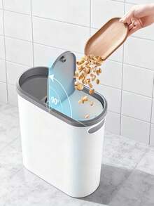 10L Multi-Purpose Trash Can, Creative Narrow Space Household Garbage Bin, Bathroom Pedal Trash Can With Lid, Simple Waste Bin, Large Capacity Garbage Can, Essential Home Goods For Autumn/Winter