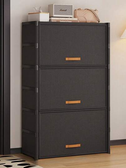 1pc Covered Dust-Proof Shoe Rack, Storage Shelf, Space-Saving, Sturdy & Fashionable, Easy To Assemble & Disassemble, Portable, Suitable For Living Room, Bedroom, Entryway, Office, Home, Multi-Layer Storage, Holiday Gift, Valentine's Day Gift, Children's Gift