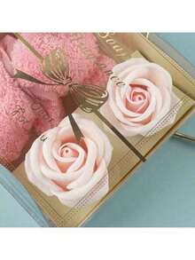 1 Pack, Towel Bear Soap Rose Gift Box, Valentine's Day, Birthday Gift, Anniversary Wedding Gift - Red Valentine's Day Gift Box - Best Gift For Women, Husband And Wife Thanksgiving And Christmas/New Year Gift - Multicolor - View 6