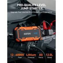 P12 Car Battery Jump Starter Power Bank 6000A, Portable Car Battery Booster Jump Starter Power Bank For 12V Cars (... - B0FB2VYTPN - View 4