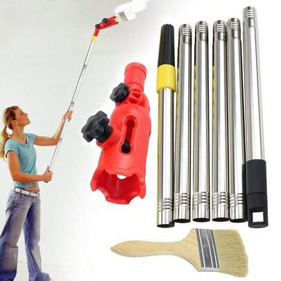 Multi-Angle Paint Brush Extender Extension Pole Attachments Telescopic Ceiling