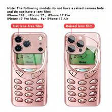 Retro Creative Pink Phone Button Pattern Phone For Iphone 17/17Pro/17Promax/17Air/16/16Pro/16Promax/16Plus/16E/15/15Plus/15Pro/15Promax/14/14Plus/14Pro/14Promax/13/13Pro/13Promax/12/12Pro/12Promax/11/11Pro/11Promax, HD Protective - Hồng - Xem 7