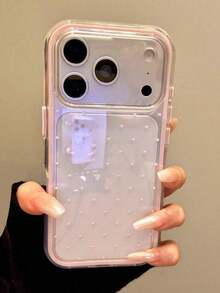 Cute Minimalist Pink Polka Dot Bow Phone Case, Compatible With IPhone 17 Pro Max, 17 Pro, 17 Air, 17, 16, 15, 14, 13, 12, 11 Pro Max Plus, Soft Protective Back Cover, Gift For Girls - Kiểu 10 (1 chiếc) - Xem 5