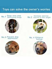 2 Pieces Of Slow-Feeding Plates + Sound-Making Toys | The "Meal Manager" Scientifically Protecting The Stomach Of Dogs And Cats. The Plate Surface Is Densely Distributed With Silicone, And Plastic Protrusions Are Embedded In The Gaps Between The Protrusions. - Multicolor - View 6