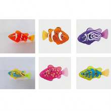 1/4pcs Children Electronic Fish Summer Bath Toys Pet Toys Swimming Robot Fish With LED Light Kids Water Swim Pool Bathtub Toy Funny Gifts