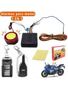 DC12V Motorcycle Anti-Theft Alarm Security System Remote Control Engine Start Bike Anti-Hijacking Cutting Off Remote Engine Start Arming Disarming - A - Ver 13