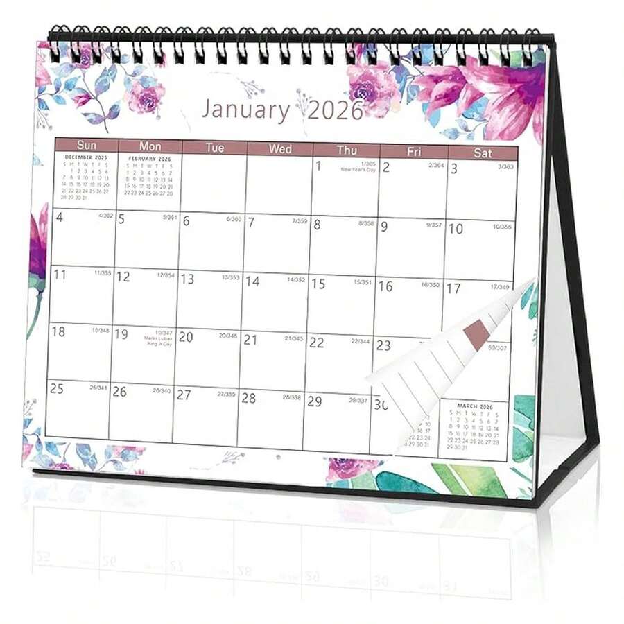Calendario 2025 Calendario Mensual Colorido Con Varios Paisajes Cubierta Y 12 Páginas Mensuales