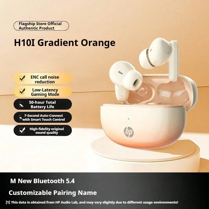 Auriculares inalámbricos Bluetooth HP H10I con Bluetooth 5.3 de baja latencia para juegos, oficina, música y llamadas para teléfonos móviles