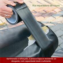 Leather Repair Tape, Self-Adhesive Waterproof Patch For Summer Sofas And Car Seat Fixings - 黑色 - 查看 5