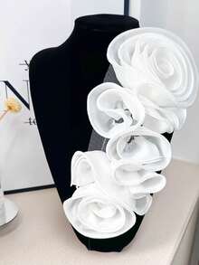 1个/包，多色3D褶皱胸花，可用作服装配饰、DIY装饰（适用于服装、婚纱、舞裙、刺绣用品） - 彩色 - 查看 8