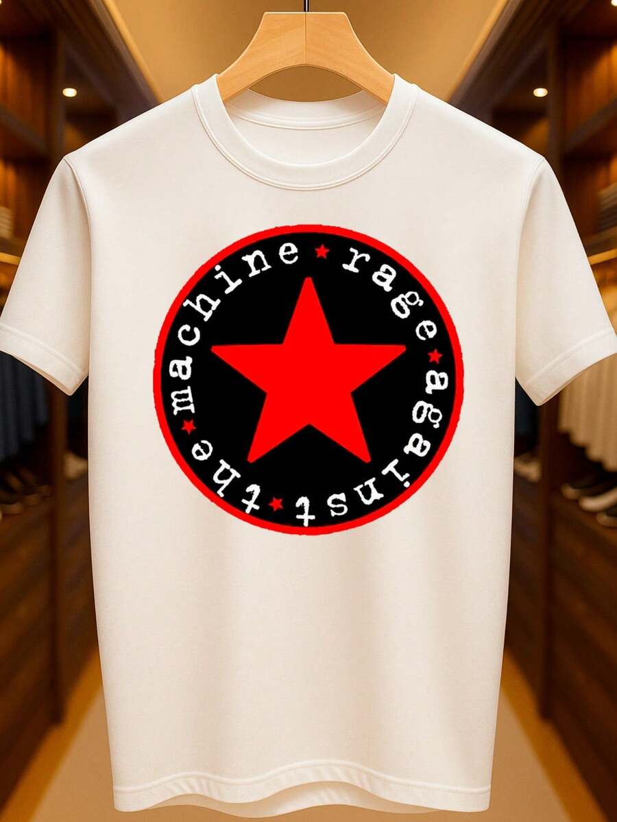 Rage Against The Machine Album T-Shirt - Basic Unisex 100% Premium Cotton – Men's And Women's | Casual, Streetwear, Plus Size, New Release With Immediate Shipping In Various Colors - 白色 - 查看 1