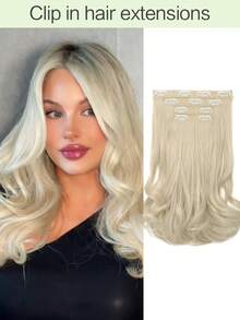 14 Zoll 4 Stücke Clip-In Haarverlängerungen aus synthetischen Fasern, weich und natürlich für den täglichen Gebrauch von Frauen