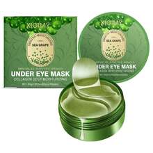 Xioimy 60片眼膜贴，采用海藻、藻类和胶原蛋白制成，可去除黑眼圈和眼袋，保湿、抗皱，呵护眼周肌肤。 - 綠色 - 查看 10