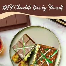 硅胶巧克力模具，不粘长方形耐用模具，适用于制作巧克力卷、巧克力棒和迪拜巧克力，易于脱模