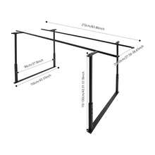 YIYIBYUS Heavy-Duty Walking Assist Bar - 440LBS Load Floor-Mounted Rehabilitation Parallel Bar - Black - View 3
