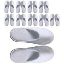 5pcs/3pcs/1pc Disposable Toe Spa Hotel Guest Slippers, New Design - Multicolor - View 1