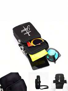 耶稣主题迷你户外运动手提包钱包，带耳机插孔、手机包、臂包、零钱包、单肩包、女士斜挎手机包，配有可调节肩带和多拉链立式钱包，适合跑步、徒步、骑行等户外运动、健身活动，也是馈赠亲友、家人、圣诞节、感恩节、生日、新年礼物的理想之选。 - 彩色 - 查看 4