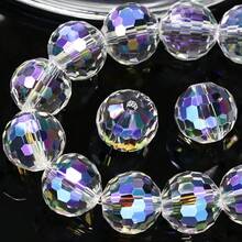 100PCS 8MM Crystal Glass Beads For Jewelry MaFKing, Crystal Paradise Faceted Crystal Beads For Crafts Bracelet Wind Chimes Suncatcher, #5003 Rondelle Spacer Beads, Loose Gemstones,8MM,CrystalParadise - 水晶天堂 - 查看 2