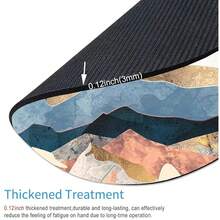 Pad, Sunrise Mountain  Pad, Cute Small Round Pad For Laptop Office Desk, Waterproof Non-Slip Rubber Base Computer  Pads For Wireless , Abstract Mountain,15Sunrise - 15日出 - 查看 3