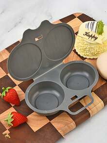 1pc Microwave Egg Cooker, Egg Boiler, Egg Steamer Mold. Easy Clean Microwave Egg Maker - Non-Stick Coating, 2 Cup Round Egg Maker, Easy To Clean, Perfect Shape, Quick Cooking, Healthy Cooking Gadget For Kitchen And Dining - Multicolor - View 5