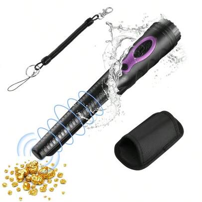 Metal Detector Pinpointer - IP68 Fully Waterproof Handheld Pin Pointer For Adults , 360°Detection Detector With Buzzer Vibration For Treasure Hunting, Gold, Silver, Relics, Coins