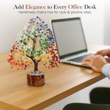 Unique 7 Chakra Crystal Tree Birthday Gift, Healing Crystal Tree Of Life Gift For Women, Sister Birthday Gift, Home Decor, Mother's Gift, Housewarming Gift Conveying Positive Energy, One-Of-A-Kind Gift For Her