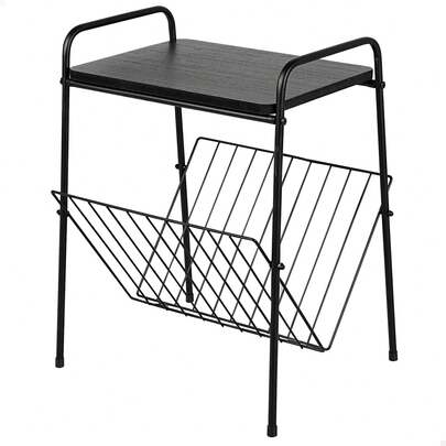 Max Home Porte-revues en métal, 36 x 29 x 46 cm, charge maximale 5 kg, structure en métal noir, rangement, pour salon, bureau ✅ Livraison en 24/48 h en Espagne continentale