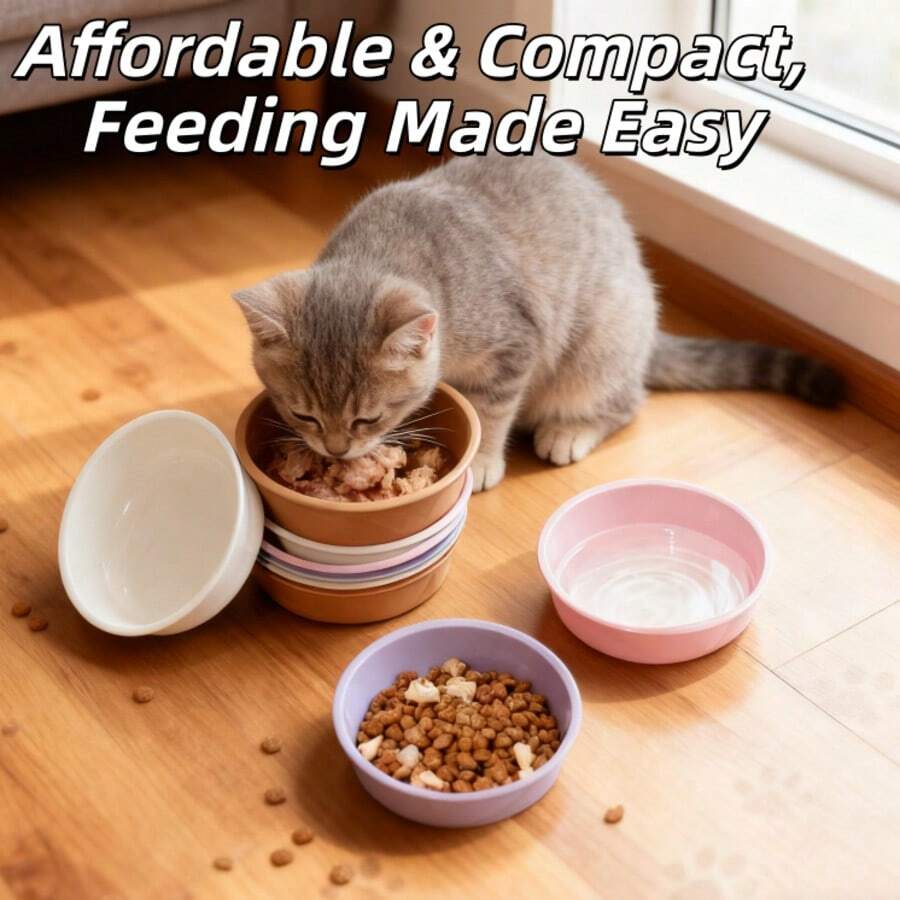 Pet Bowl Pet Feeder Water Bowl For Dogs/Cats Small Dog/Cat Puppy/Kitten Shallow Design - 150ml - View 1