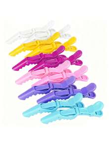 12个黑色蝴蝶发夹，沙龙级发夹，适用于剪发、造型、分区、染色，粉色配饰，情人节发爪，发夹，发卡，发夹，抓发夹，休闲秋冬假日配饰，女士优雅爪夹