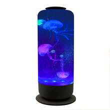 Jellyfish Lamp 2.5L USB Plug-In Jellyfish Light Lamp, LED Color Changing Jellyfish Aquarium With Speed Control & 8 Light Modes, Mood Lamp For Home Office Room, Unique Gift Idea,Great For Gifting,Best Gift For Her/Him - 黑色 - 查看 2