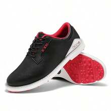 Men's Golf Shoes, Breathable, Lightweight, Spikeless, Casual Style - Black - View 10