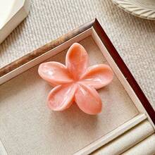 1pc Ladies' Blue Tie-Dye Floral Hair Claw Clip, Suitable For Beach Vacation Hair Accessories, Daily Use, Gift For Women Hair Clips Hair Jaw Clip Hair Clamps Hair Clutch Hair Catcher Clip, School Stuff, College Fall Winter Flower - Multicolor - View 24