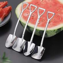 1 Set Stainless Steel Fruit Spoon & Scooper, Creative Watermelon Carving Tool, Elegant Dragonfruit Cutlery, Durable & Easy To Clean Kitchenware, Enhancing Summer Party Dessert Experience