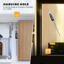 专业数字食品温度计，带不锈钢探针和摄氏度/华氏度显示 - 即时读取肉类温度计，适用于烧烤、烘焙、糖果、牛奶、露营 - 家用厨房卫生温度计（易读液晶显示屏），数字食品温度计 - 彩色 - 查看 11