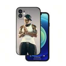 Funda de Teléfono de Silicona Suave para 16 15 14 13 12 11 Plus Pro Max Plus de Rapper Hip Hop Street 50 Cent, funda de teléfono navideña urbana, carcasa Christmas de rap, regalo de navidad para fans del hip hop, funda de smartphone streetwear para fiestas y conciertos - z1 - Ver 6