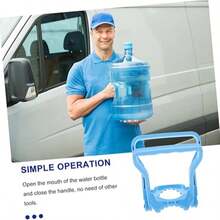 1pc/4pcs Ergonomic Dual-Purpose Water Bottle Handle, Sturdy PP Plastic Design For Easy Lifting And Carrying Heavy Water Jugs