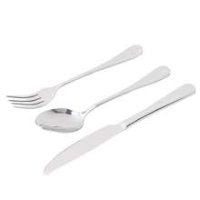 304 Stainless Steel Knives Forks Spoons Kit Cutlery Set for Home Kitchen Hotel Restaurant12Pcs/Set for 4 Person - Plateado - Ver 2