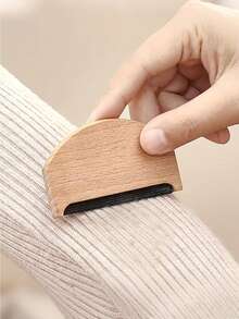 Manual Wool Lint Remover, Beechwood Lint Brush, Sweater Defuzzer, Cashmere Comb, Wool Coat Lint Remover, Fabric Lint Remover Tool, Wooden Handle, No Electricity Required, Suitable For Wool Coats And Sweaters