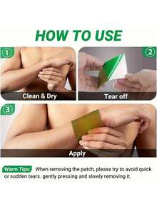 400片自发热艾草贴，适用于颈部、肩部、腰部和膝盖 - 自然热力放松肌肉，使用方便，精准敷贴，蕴含生姜和艾草提取物 - 彩色 - 查看 2