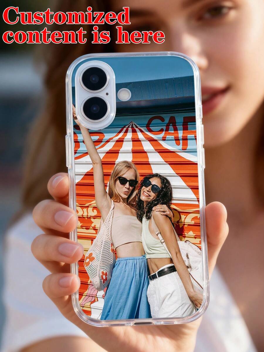 Customized Wedding Photo Matte Black Soft Full Coverage Phone Case Compatible With Samsung A14/A52s, XR/11/13 - Clear - View 1