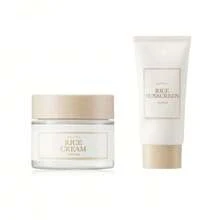 大米爽肤水+大米霜护肤套装，打造水润光泽的玻璃肌，含烟酰胺的光泽精华，含神经酰胺的米糠精华，焕发光彩，改善皮肤保湿屏障，深层滋养，平滑均匀肤色 - 彩色 - 查看 20