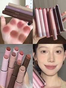 JOOCYEE Velvet Rouge Limited New Shades Lipstick Pencil, Matte Finish, Easy Application, Fashionable Autumn/Winter Brown Tones - 122 Umber Brown - View 6