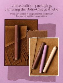 JOOCYEE Velvet Rouge Limited New Shades Lip Liner Pencil, Matte Finish, Easy Application, Fashionable Autumn/Winter Brown Tones - 1990 復古棕色 - 查看 11
