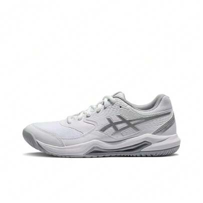  ASICS Gel-Dedicate 8 Comfortable Versatile Non-Slip Low-Top Tennis Shoes, Unisex, Silver Grey