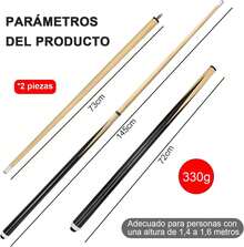 2 Tacos de Billar Desarmable Palos de Billiard para Principiante Taco de Piscina Palo de Mesa de Billar,Taco de billar para sala de billar Taco extraíble Taco de billar portátil Taco de billar 145cm - 1 - Ver 3